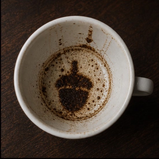 ACORN coffee grounds symbol photo variation 1