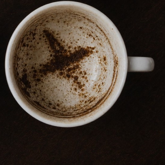 AIRCRAFT coffee grounds symbol photo variation 3
