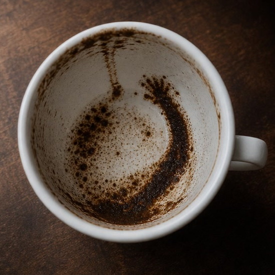 ARM coffee grounds symbol photo variation 1