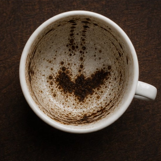 BAT (the animal) coffee grounds symbol photo variation 3