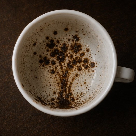 BOUQUET coffee grounds symbol photo variation 1