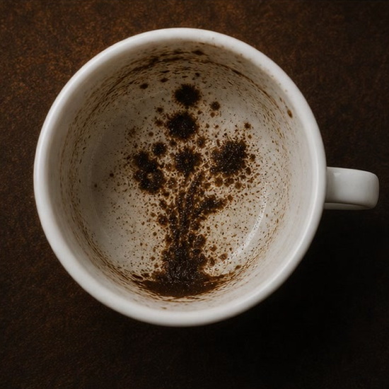 BOUQUET coffee grounds symbol photo variation 3