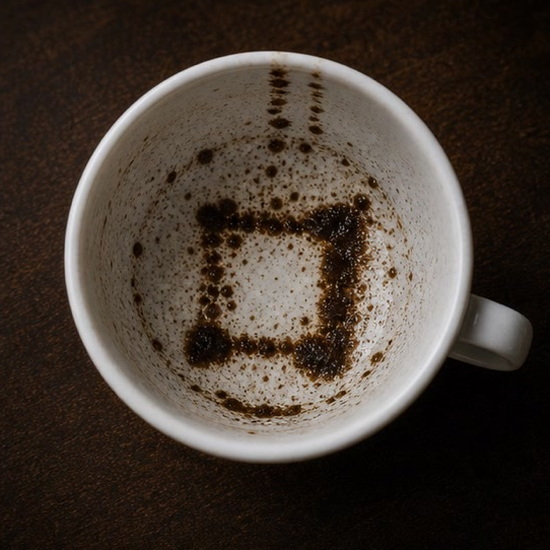 BOX coffee grounds symbol photo variation 1