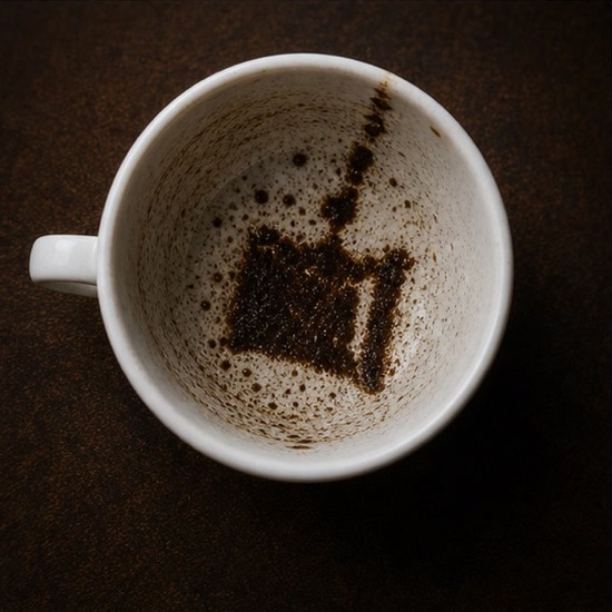 BOX coffee grounds symbol photo variation 2