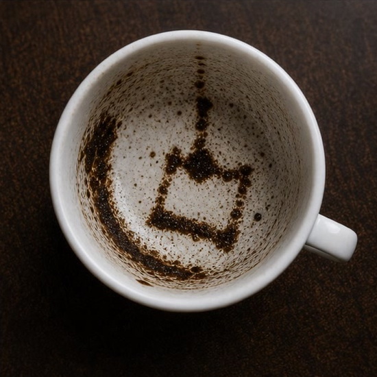 BOX coffee grounds symbol photo variation 3