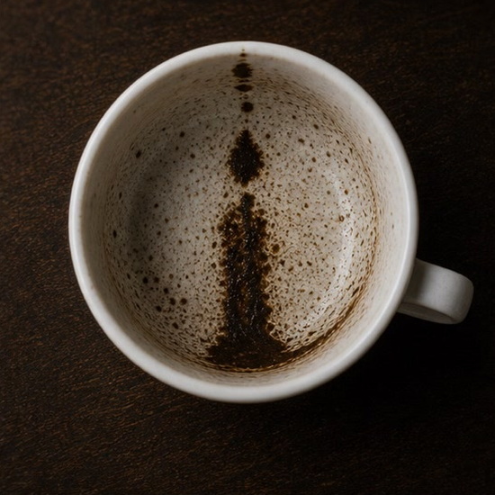 CANDLE coffee grounds symbol photo variation 1