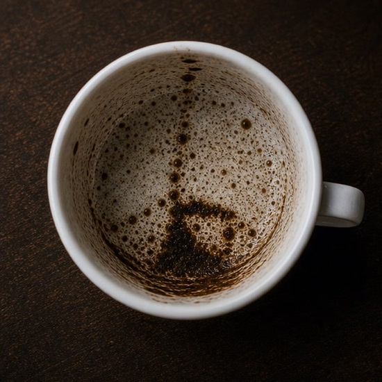CHAIR coffee grounds symbol photo variation 1