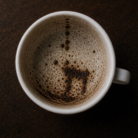 CHAIR coffee grounds symbol photo variation 3