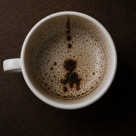 CHILD coffee grounds symbol photo variation 2