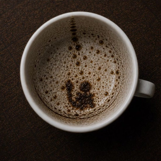 CHILD coffee grounds symbol photo variation 3