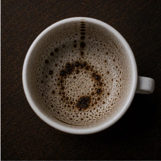 CIRCLE coffee grounds symbol photo variation 1