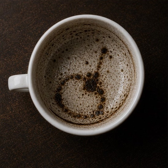 CLOCK coffee grounds symbol photo variation 2