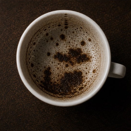 CLOUDS coffee grounds symbol photo variation 3
