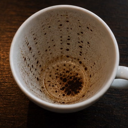 DASHES or DOTS coffee grounds symbol photo variation 1