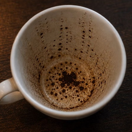 DASHES or DOTS coffee grounds symbol photo variation 2