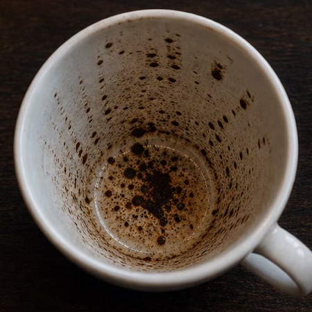 DASHES or DOTS coffee grounds symbol photo variation 3