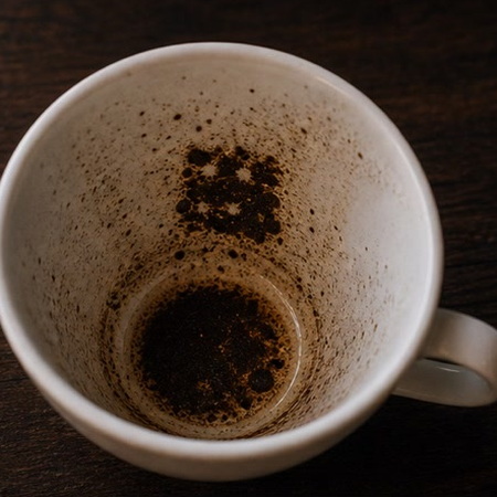 DICE coffee grounds symbol photo variation 1