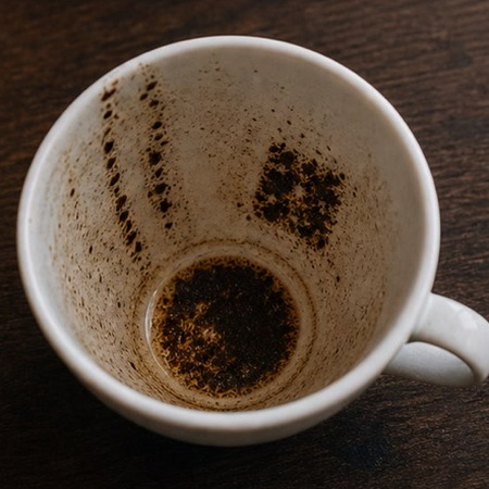 DICE coffee grounds symbol photo variation 3