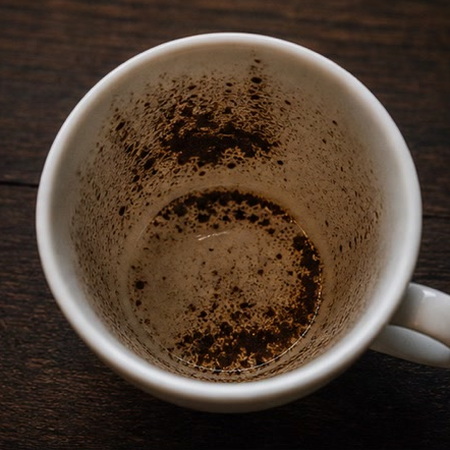 DISH coffee grounds symbol photo variation 1