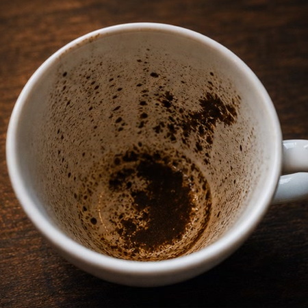 DOG coffee grounds symbol photo variation 1