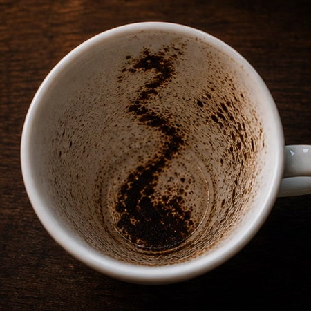 DRAGON coffee grounds symbol photo variation 1