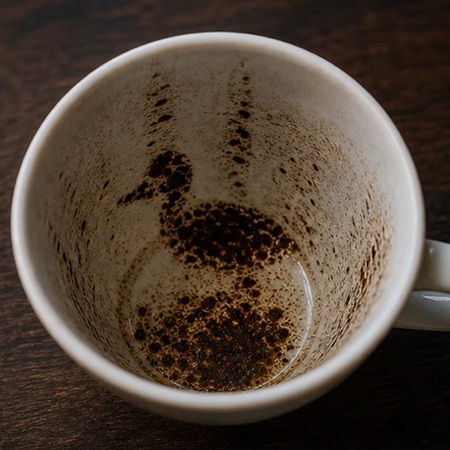 DUCK coffee grounds symbol photo variation 1