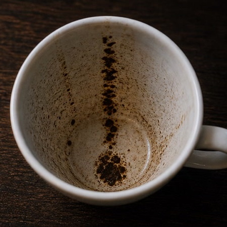 EXCLAMATION MARK coffee grounds symbol photo variation 1