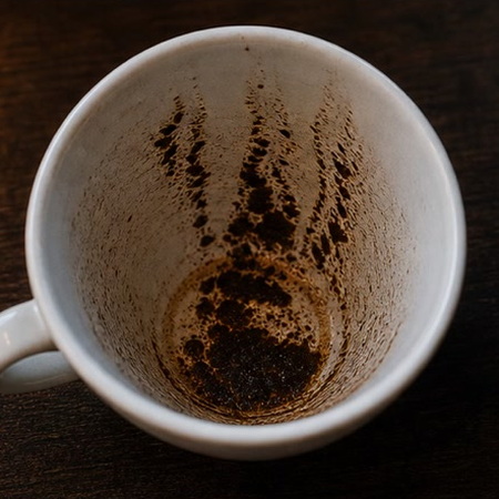 FIRE coffee grounds symbol photo variation 2