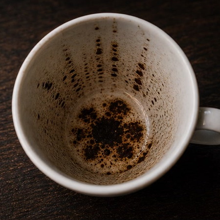 FLOWER coffee grounds symbol photo variation 1