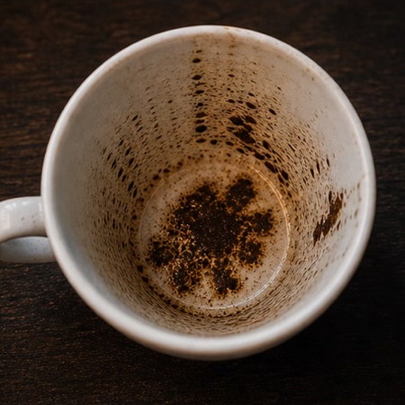 FLOWER coffee grounds symbol photo variation 2