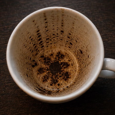FLOWER coffee grounds symbol photo variation 3
