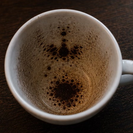FLY coffee grounds symbol photo variation 3