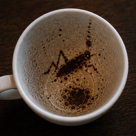 GRASSHOPPER coffee grounds symbol photo variation 2