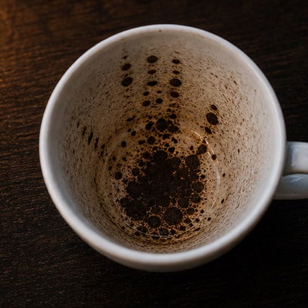HAND coffee grounds symbol photo variation 1