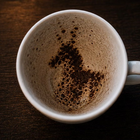 HORSE coffee grounds symbol photo variation 1