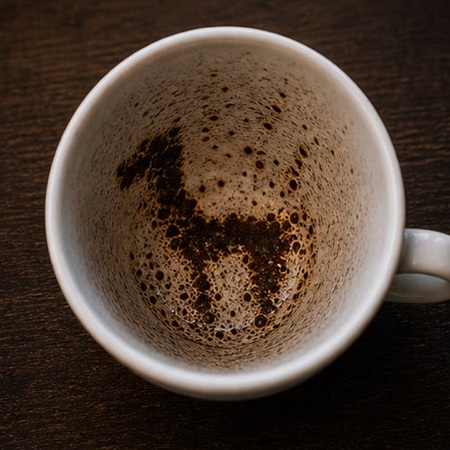 HORSE coffee grounds symbol photo variation 3