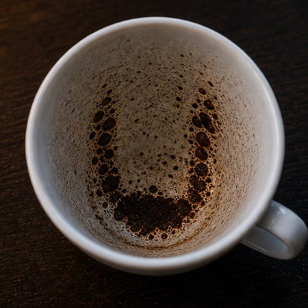 HORSESHOE coffee grounds symbol photo variation 1