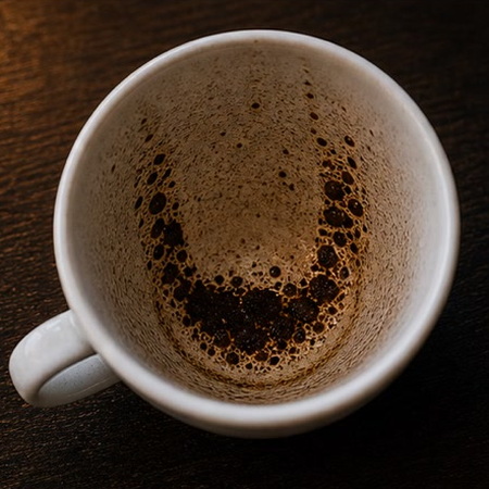 HORSESHOE coffee grounds symbol photo variation 2