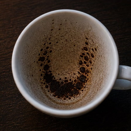 HORSESHOE coffee grounds symbol photo variation 3