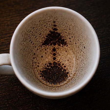 LAMP coffee grounds symbol photo variation 2