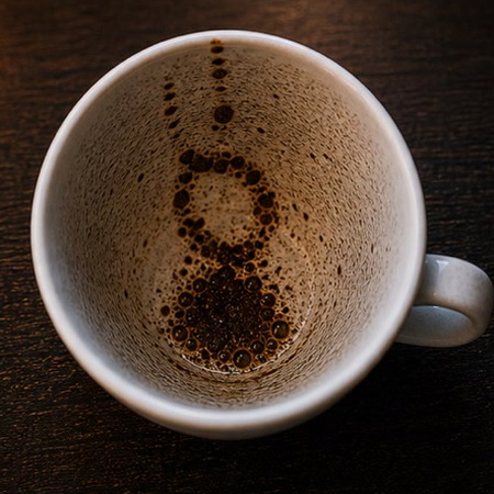 LOOP coffee grounds symbol photo variation 3