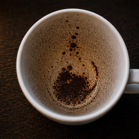 MOUSE coffee grounds symbol photo variation 3