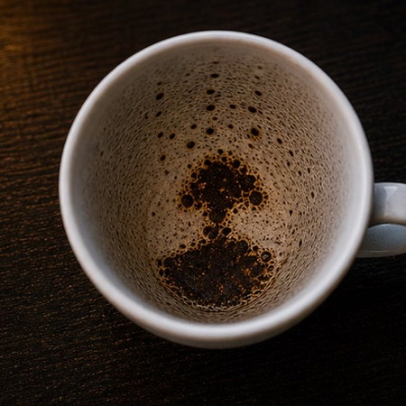 MUSHROOM coffee grounds symbol photo variation 1