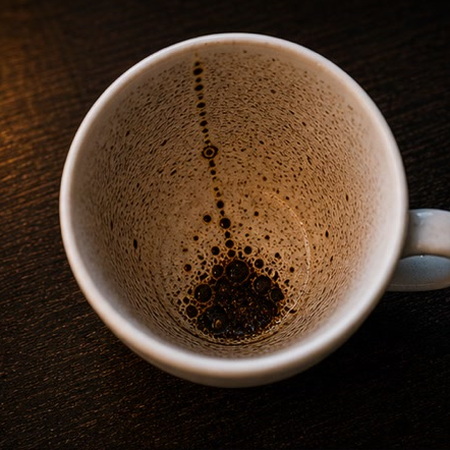 NEEDLE coffee grounds symbol photo variation 1