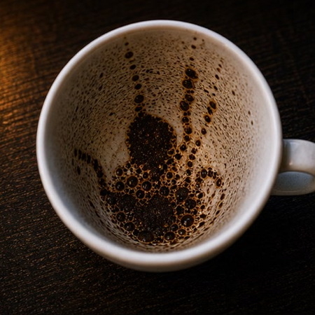 OCTOPUS coffee grounds symbol photo variation 1