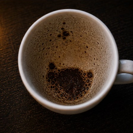 PIG coffee grounds symbol photo variation 3