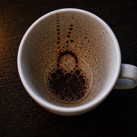 PURSE coffee grounds symbol photo variation 1