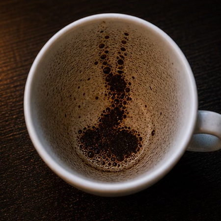 RABBIT coffee grounds symbol photo variation 3