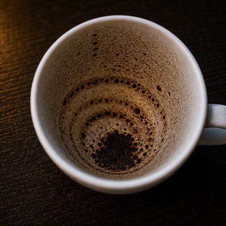 RAINBOW coffee grounds symbol photo variation 1