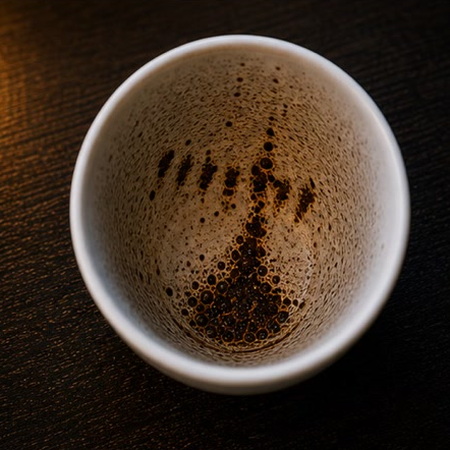 RAKE coffee grounds symbol photo variation 2